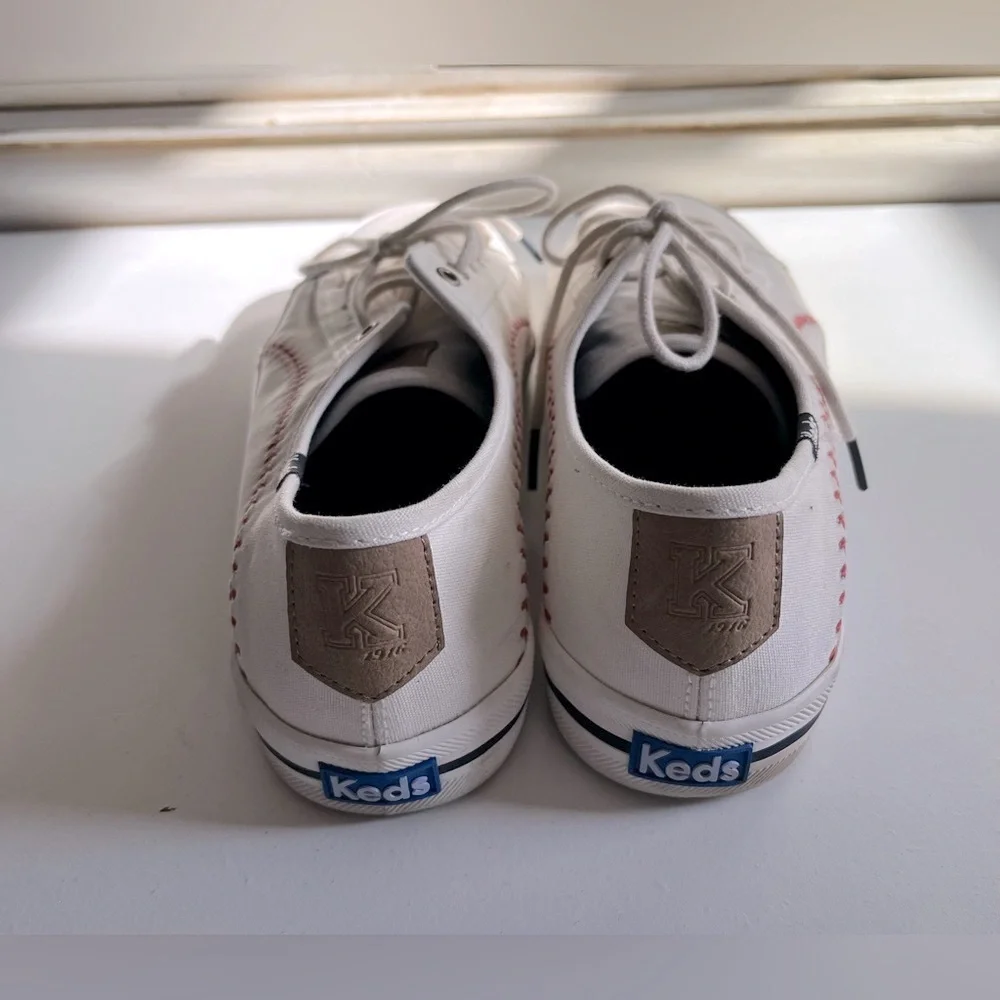 Women’s Keds Kickstart Pennant Sneaker baseball Ortholite tennis shoes 10 sporty